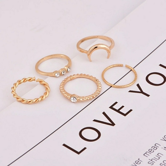 5 for $25 Set of 5 Midi Knuckle Rings - Picture 3 of 7